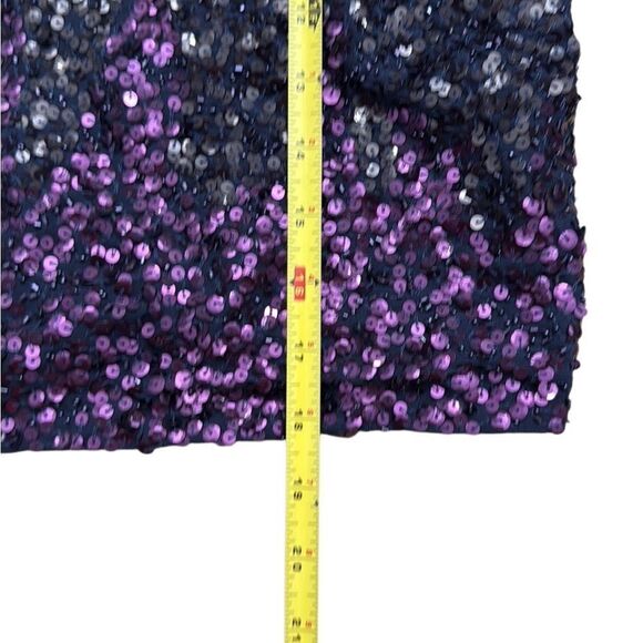 NWT Anthropologie Let Me Be Ombre Cropped Sequined Blouse Medium - Picture 9 of 9